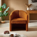 Walker Edison | Boucle Curved Design Accent Chair