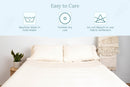 Organic Sateen Bed Sheets Set by Organic Cotton Mart