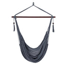 Caribbean Hammock Chair with Metal Spreader Bar Large Soft-Spun Rope Woven Swing by LJGDeals