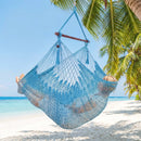 Caribbean Hammock Chair with Metal Spreader Bar Large Soft-Spun Rope Woven Swing by LJGDeals