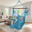 Caribbean Hammock Chair with Metal Spreader Bar Large Soft-Spun Rope Woven Swing by LJGDeals
