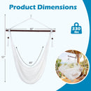 Caribbean Hammock Chair with Metal Spreader Bar - Beige by LJGDeals