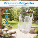 Caribbean Hammock Chair with Metal Spreader Bar - Beige by DirectDeals