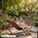 Caribbean Hammock with Spreader Bar for Patio Poolside by LJGDeals