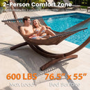 Caribbean Hammock with Spreader Bar for Patio Poolside by LJGDeals