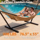 Caribbean Hammock with Spreader Bar for Patio Poolside by LJGDeals