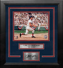 Carl Yastrzemski at the Plate Boston Red Sox 8" x 10" Framed Baseball Photo with Engraved Autograph by Dynasty Sports & Framing