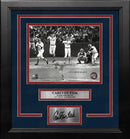 Carlton Fisk World Series Home Run Boston Red Sox 8x10 Framed Baseball Photo with Engraved Autograph by Dynasty Sports & Framing
