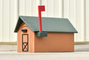 Heavy Duty Handcrafted Poly USPS Mailbox Caramel/Green