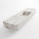 Carrara Venato Marble Custom Wall-Mount Bathroom Sink with Fluted Front by GobekDesign