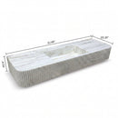 Carrara Venato Marble Custom Wall-Mount Bathroom Sink with Fluted Front by GobekDesign