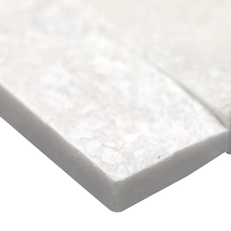 Carrara White Splitface Marble Ledger Panel 6x24 – Full Truckload