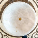 Round Polished White Carrara Marble Vessel Sink 16 Inch