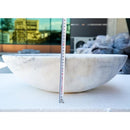 GMSTONE Elegant Oval White Carrara Marble Handmade