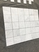 Bianco Carrara"C" Marble 3" Arabesque (Lantern) Honed Tile
