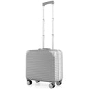 16 Inch Under-seat Carry On Luggage with Spinner Wheels and Laptop Compartment-Sliver by LJGDeals
