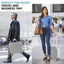 16 Inch Under-seat Carry On Luggage with Spinner Wheels and Laptop Compartment-Sliver by LJGDeals