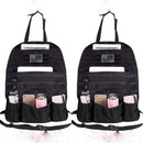 (PAIR) Car Seat Back Gear Organizer with FREE US Flag Patch included by Redemption Tactical