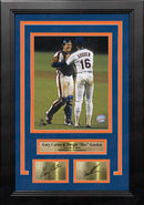 Gary Carter & Dwight Gooden New York Mets 8" x 10" Framed Baseball Photo with Engraved Autographs by Dynasty Sports & Framing