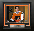 Carter Hart Philadelphia Flyers Locker Room 11" x 14" Framed Hockey Photo by Dynasty Sports & Framing
