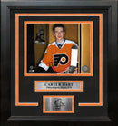 Carter Hart Philadelphia Flyers Locker Room Framed 11" x 14" Hockey Photo with Engraved Autograph by Dynasty Sports & Framing