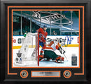 Carter Hart First Career Playoff Shutout Philadelphia Flyers Autographed Framed Hockey Photo by Dynasty Sports & Framing