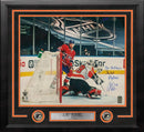 Carter Hart First Career Playoff Shutout Philadelphia Flyers Autographed Framed Hockey Photo by Dynasty Sports & Framing