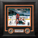 Carter Hart First Career Playoff Shutout Philadelphia Flyers Autographed Framed Hockey Photo by Dynasty Sports & Framing