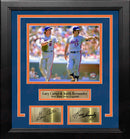 Gary Carter & Keith Hernandez in Action New York Mets 8" x 10" Framed Photo with Engraved Autographs by Dynasty Sports & Framing