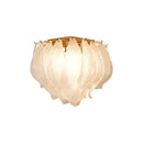 Carved Glass Leaves Murano Ceiling Lamp