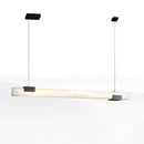 Alabaster Cary Black Pendant Light