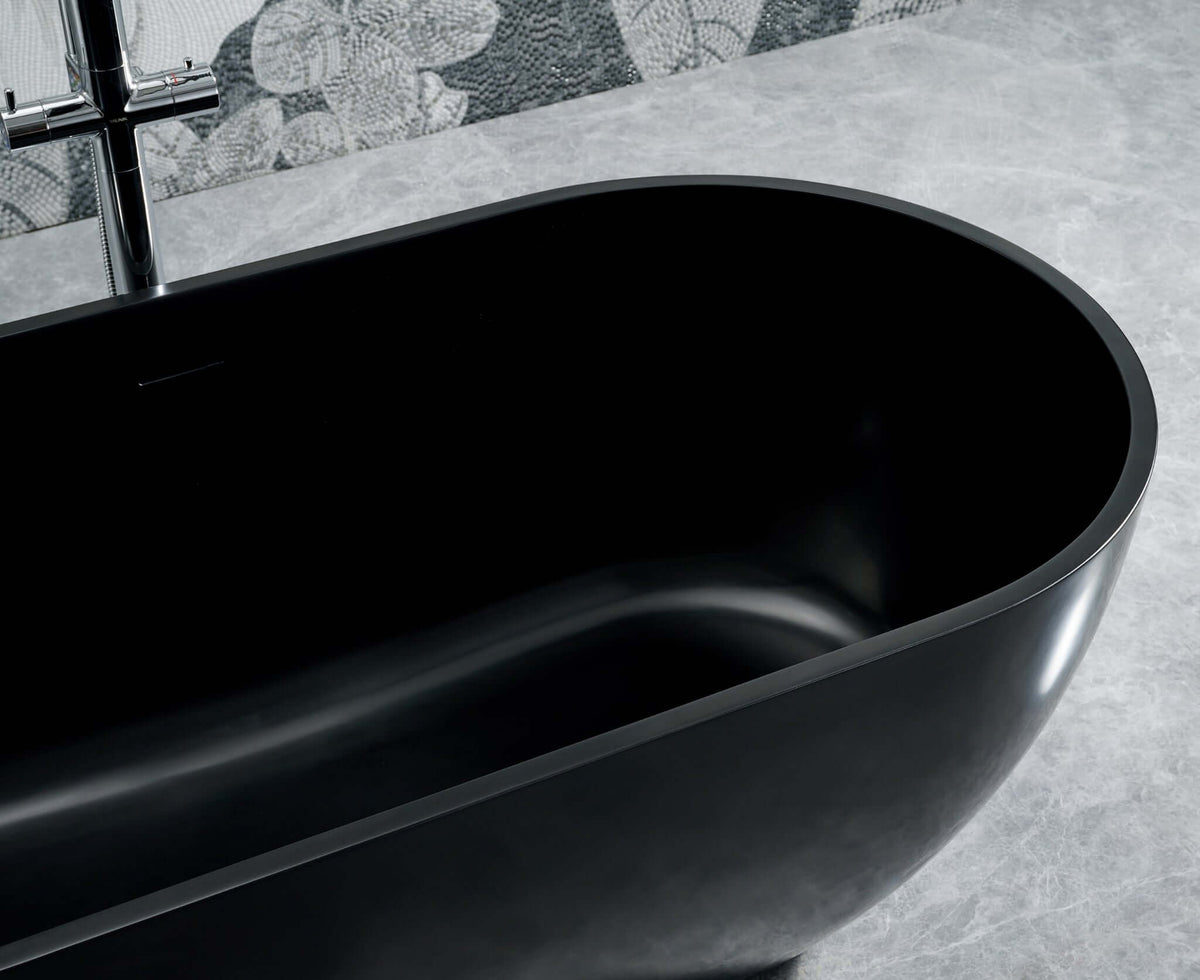 Cascade 59” Freestanding Solid Surface Bathtub, photo 24 of 25