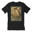 Cat Destroying City Ukiyo-E T-Shirt