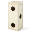 39 Inch Tall Cat Condo with Scratching Posts and 3 Hideaways and 4 Soft Plush Cushions by LJGDeals