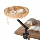 Cat Desk Bed with Removable Padded Cushion for Indoor Cats by LJGDeals