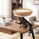 Cat Desk Bed with Removable Padded Cushion for Indoor Cats by LJGDeals