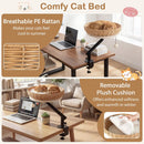 Cat Desk Bed with Removable Padded Cushion for Indoor Cats by LJGDeals