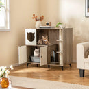 Cat Litter Box Enclosure with Scratching Posts and Platform by LJGDeals