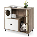 Cat Litter Box Enclosure with Scratching Posts and Platform by LJGDeals