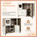 Cat Litter Box Enclosure with Scratching Posts and Platform by LJGDeals
