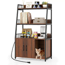 Cat Litter Box Enclosure with Storage Shelves and Scratching Pad by LJGDeals
