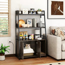 Cat Litter Box Enclosure with Storage Shelves and Scratching Pad by LJGDeals