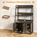 Cat Litter Box Enclosure with Storage Shelves and Scratching Pad by LJGDeals