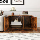 Cat Litter Box Enclosure Furniture Indoor Wooden Cat House End Side Table Nightstand by LJGDeals