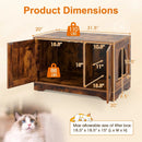 Cat Litter Box Enclosure Furniture Indoor Wooden Cat House End Side Table Nightstand by LJGDeals