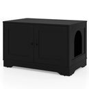 Cat Litter Box Enclosure Furniture Indoor Wooden Cat House End Side Table Nightstand by LJGDeals