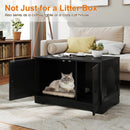 Cat Litter Box Enclosure Furniture Indoor Wooden Cat House End Side Table Nightstand by LJGDeals