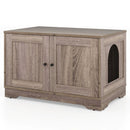 Cat Litter Box Enclosure Furniture Indoor Wooden Cat House End Side Table Nightstand by LJGDeals