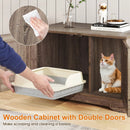 Cat Litter Box Enclosure Furniture Indoor Wooden Cat House End Side Table Nightstand by LJGDeals