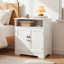Cat Litter Box Enclosure Wooden Hidden Pet Washroom Furniture-White by LJGDeals